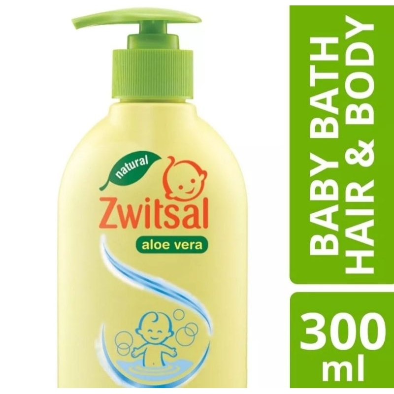 Zwitsal Baby Bath Natural 2 in 1 Hair &amp; Body Pump - 300ml