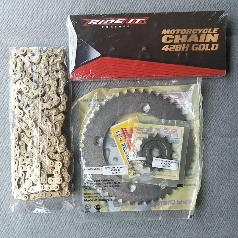 Paket Girset KLX 150 Gir sss Rantai Ride It Original