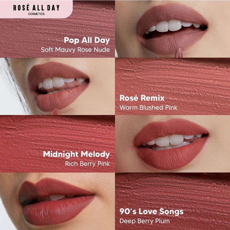 Rose All Day Lip Mousse Records Original COD BPOM - Lipstick Matte