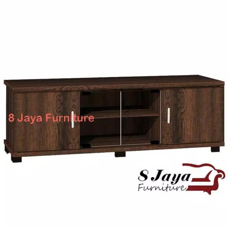 RAK TV MODERN DENGAN PINTU KACA RAK TV RETRO MEJA TV ELEGAN BUFFET TV