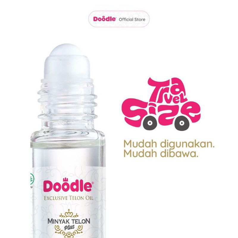 Doodle Exclusive Telon Oil &amp; Roll On / Minyak Telon Green Tea