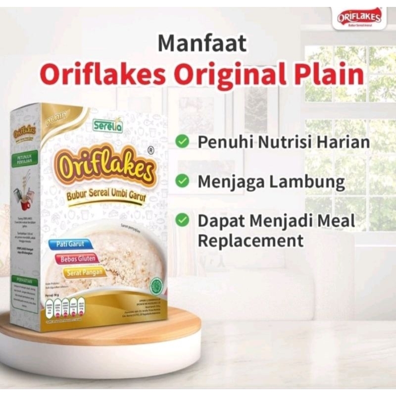 

ORIFLAKES ORIGINAL 350 Gr Asam Lambung Maag Gula Kelapa dan Plain / Tawar ( GLUTEN FREE) BEBAS GLUTEN