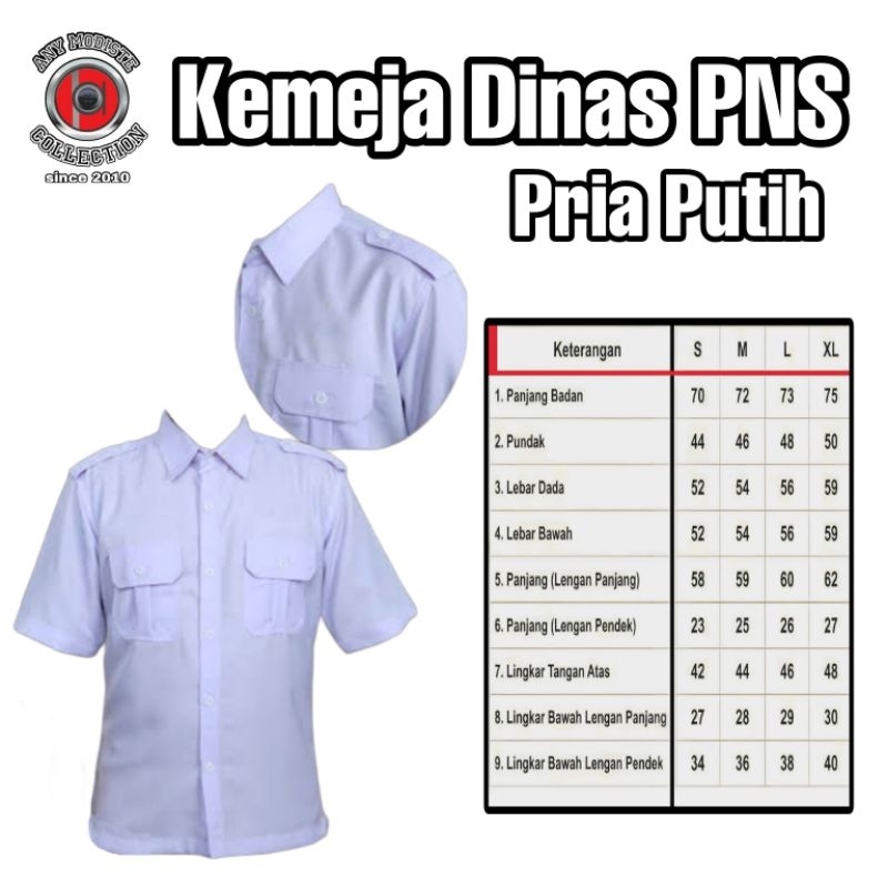 Seragam PNS Pria (Putih)