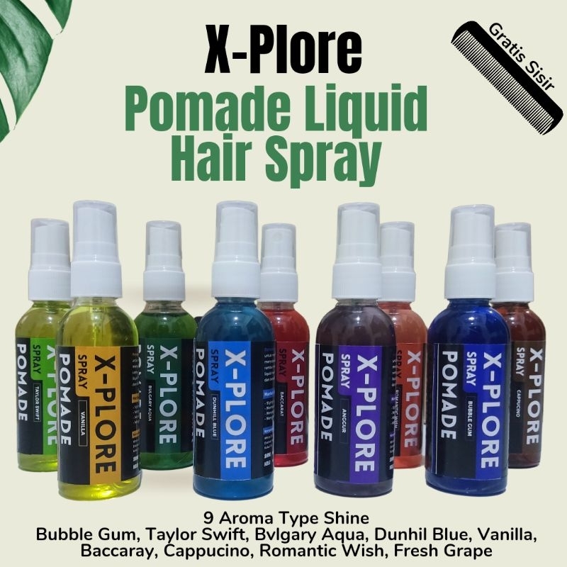 Pomade Spray Pomade Cair Pomade Liquid Xplore 60 Ml