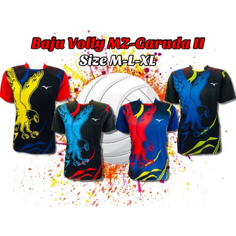Baju Badminton Mizuno Garuda - Kaos Badminton Mizuno - Jersey Badminton Mizuno - Baju Bulutangkis