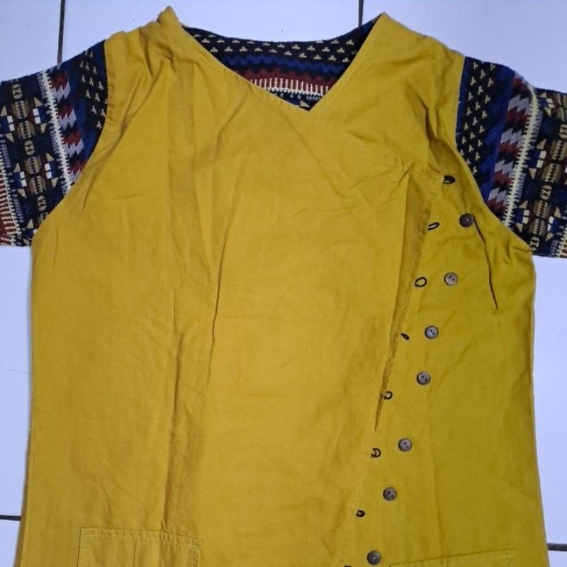 PRELOVED OUTER TUNIK KATUN POLOS  MIX KATUN ETNIK / OUTER KONDANGAN