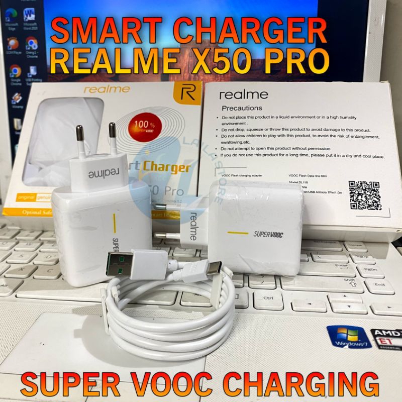 CHARGER SUPERDART 65W SMART CHARGER REALME GT2 PRO/ GT MASTER/ 7 PRO / X50 PRO USB TYPE-C