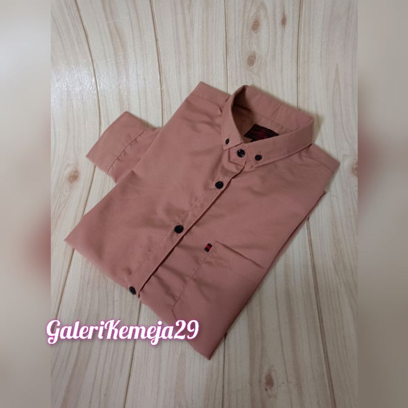 KEMEJA POLOS PRIA MOCCA LENGAN PANJANG KEMEJA POLOS MOCCA