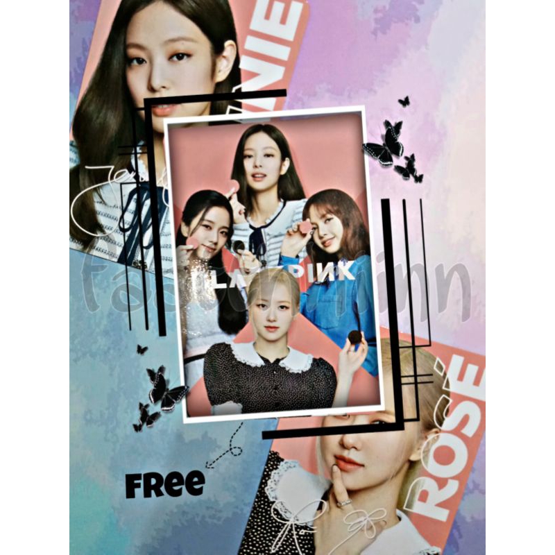 FREE PC OFFICIAL Photocard Official Jennie Oreo Blackpink Version || Photocard Official Rose Blackpink Version