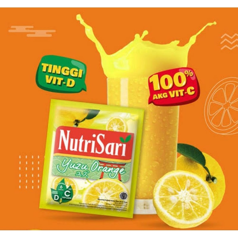 

NUTRISARI YUZU ORANGE Serbuk Minuman Sari Buah Jeruk Khas Jepang 10sch