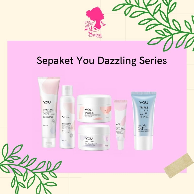 [FREE GIFT] Sepaket Skincare You Dazzling Glow Up | Y.O.U Niacinamide cerah glowing