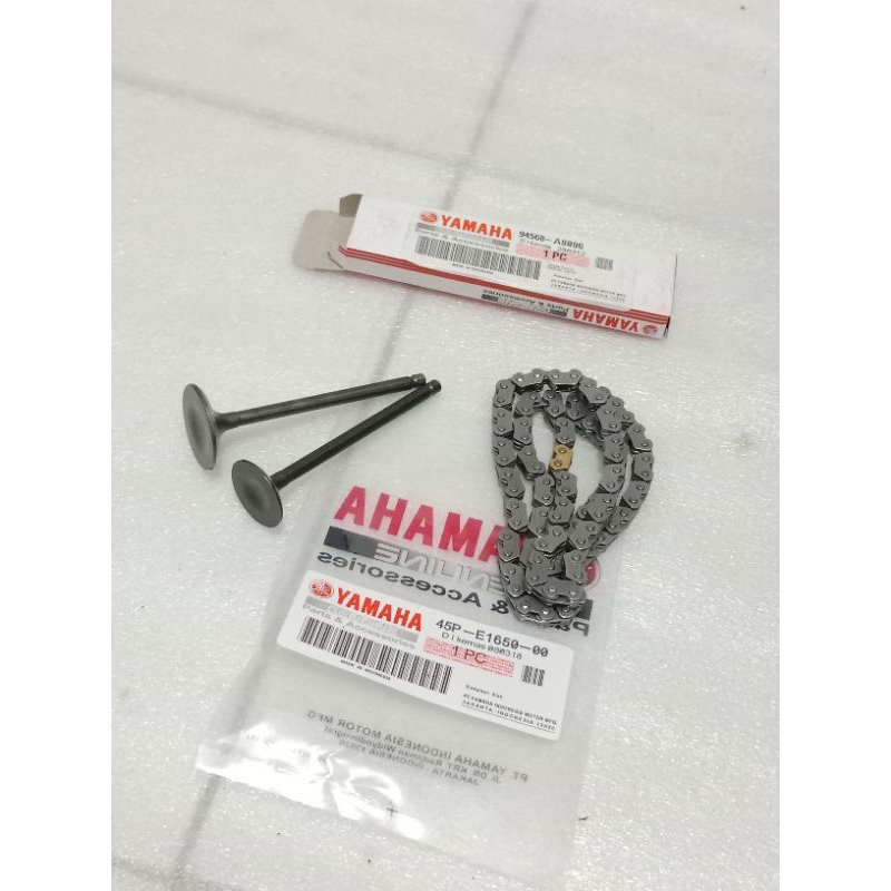 Klep set 45P payung klep plus rantai keteng yamaha byson