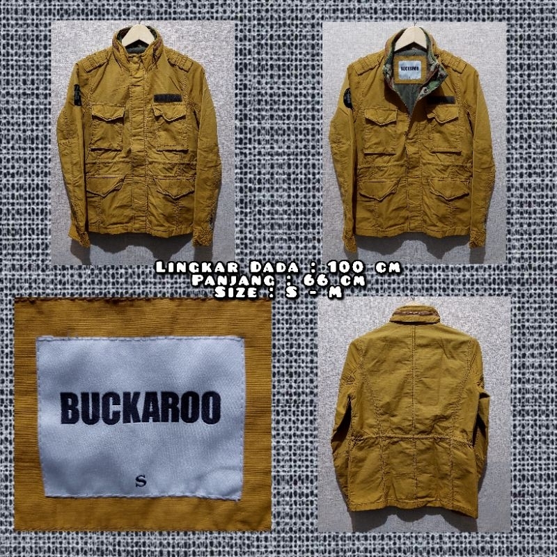 Jaket Parka Warna Kuning Merk Buckaroo Second Original.