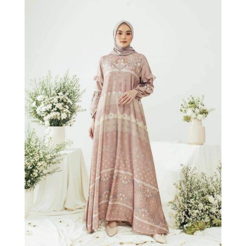 Gamis SERUNI Terbaru Dress Seruni Berkualitas