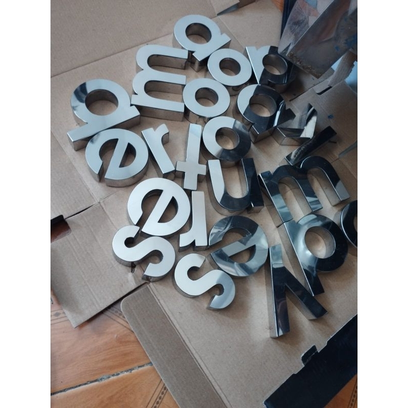 Huruf Timbul Stainless