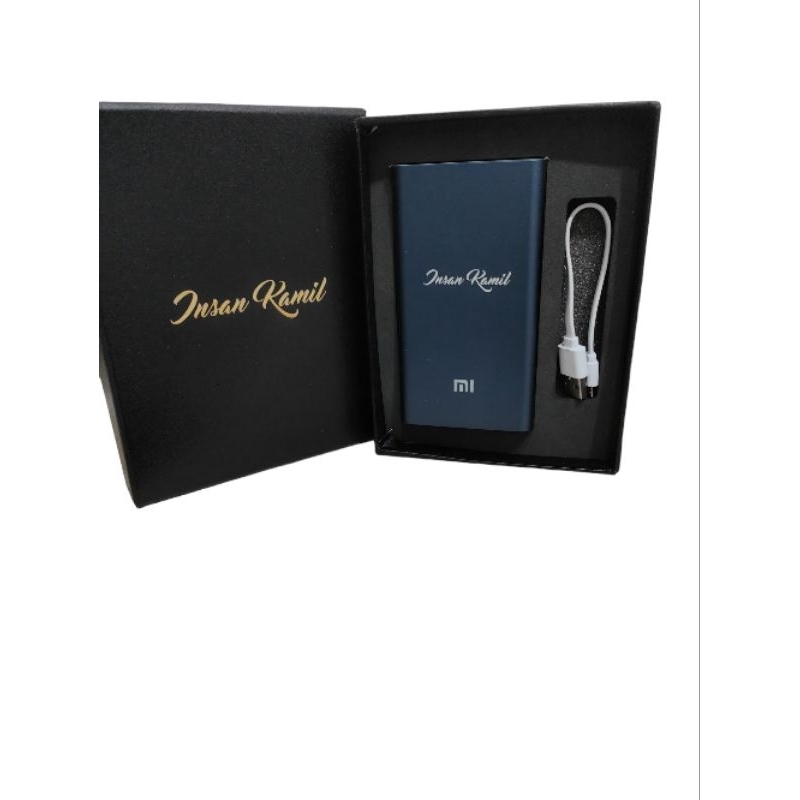 Power Bank MI(xiaomi) BISA CUSTOM NAMA/LOGO