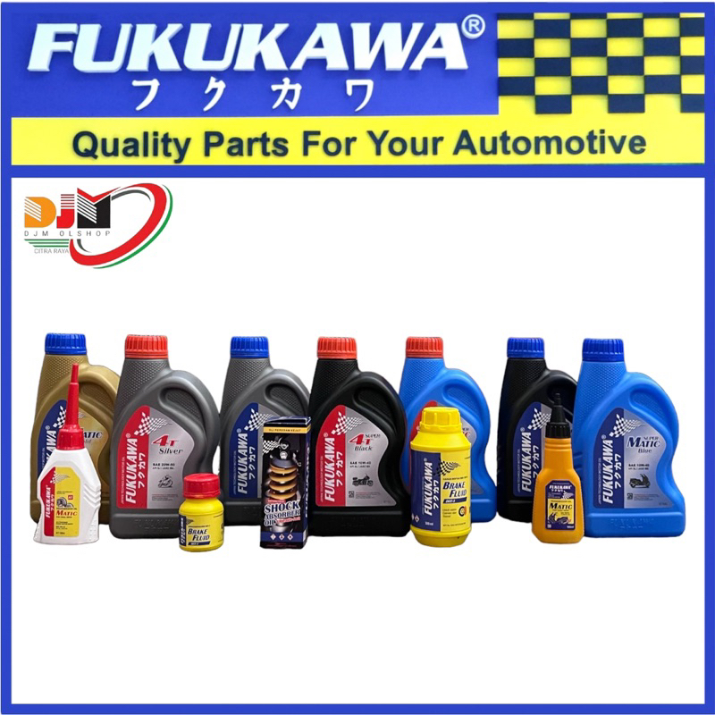 Oil Mesin Fukukawa 4T Super Black SAE 10W-40 API SL JASO MA 800ml Oli Original