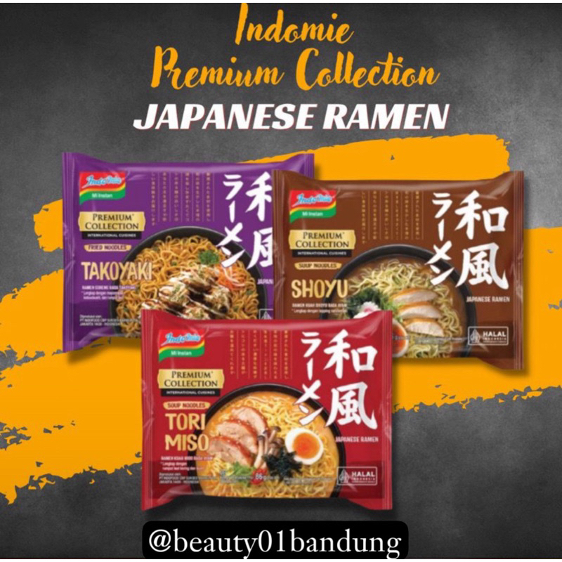 

INDOMIE JAPANESE RAMEN PREMIUM COLLECTION | mie indomie ramen