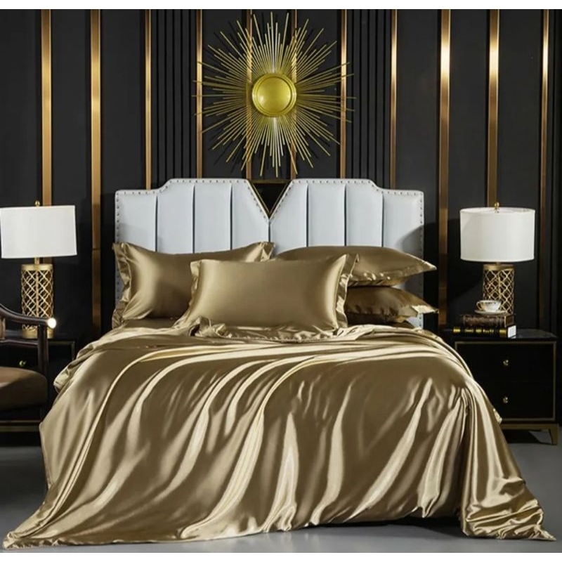 Bedcover Set Sprei Satin Premium UK 160x200 Queen Size/Bedcover Satin Premium/Sprei satin premium