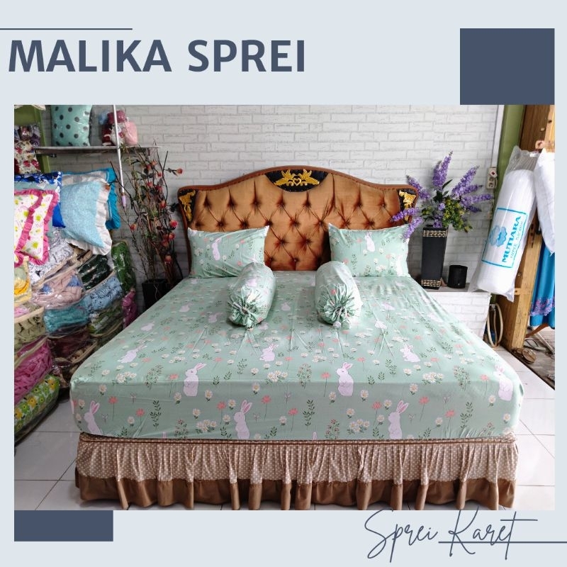 Sprei Karet Set Malika King Size Motif Rabbit