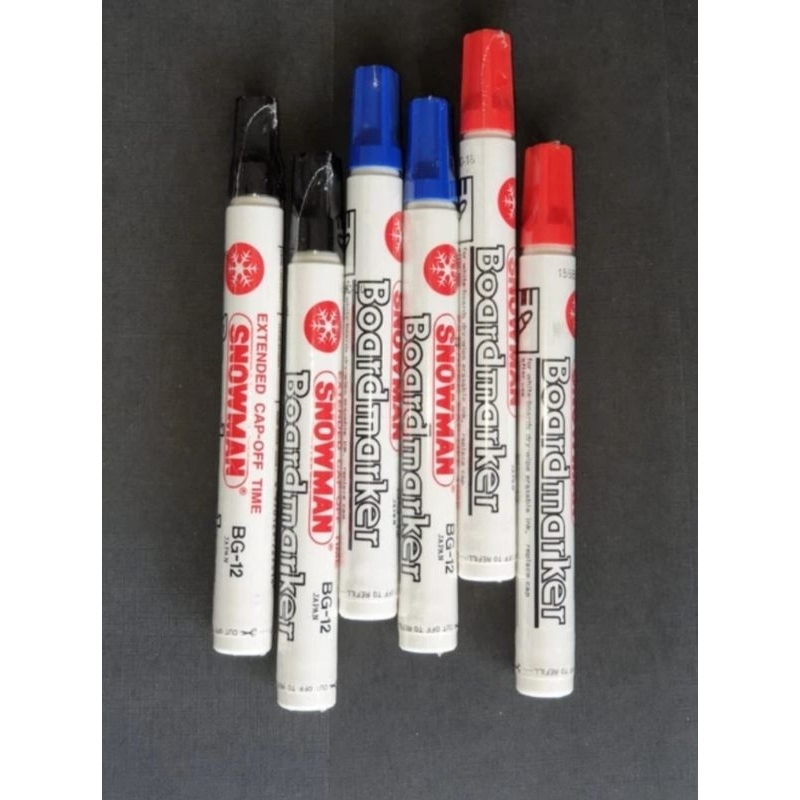 

Spidol Whiteboard SNOWMAN Boardmarker BG-12 | per pcs