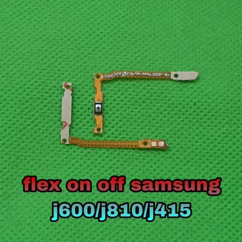 flexible flex tombol power on off samsung j600 j810 j410