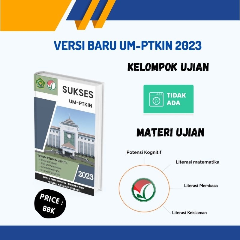 VERSI TERBARU UMPTKIN 2023 Buku Soal & Pembahasan UMPTKIN | Persiapan UMPTKIN 2023