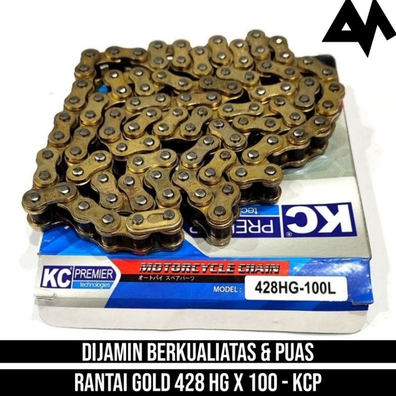 Rantai Rante Gold 428H 100 Grand Legenda Force 1 F1zr Rc 100 Vega R lama Ori Original Kc