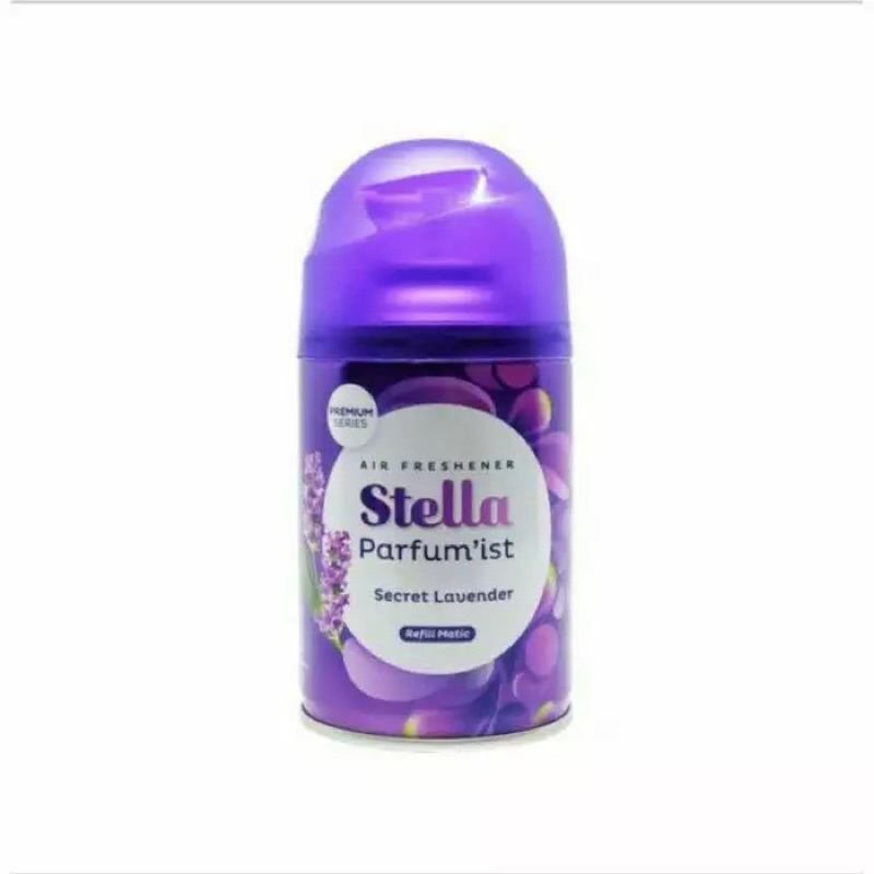 STELLA LAVENDER AEROSOL REFIL REFILL AUTOMATIC PENGHARUM PEWANGI RUANGAN