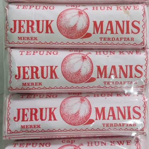 

Tepung Hun Kwe Merah 100gr cap Jeruk Manis Hunkwe