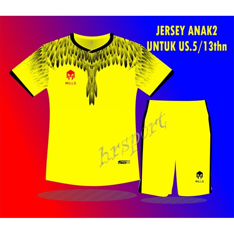 JERSEY BAJU KAOS OLAHRAGA BOLA FUTSAL ANAK-ANAK US 5/13THN COD 1SET model terbaru to