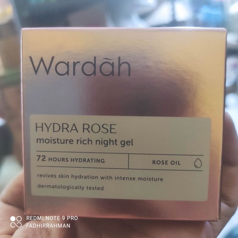 wardah hydra rose night gel