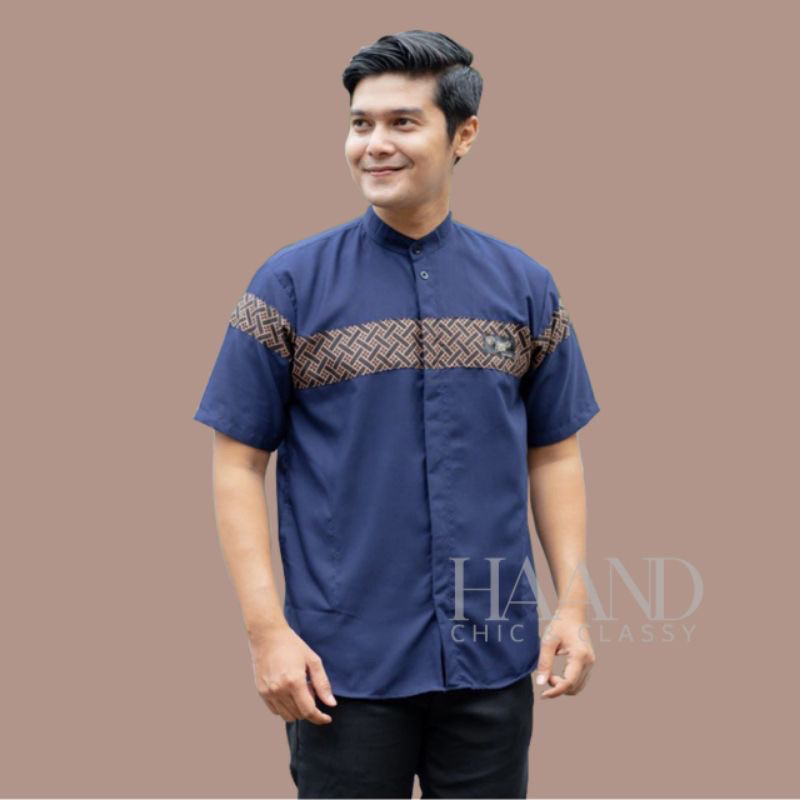 Terbaru - Baju Koko Pria Motif Batik ukuran M L XL Grosir Koko