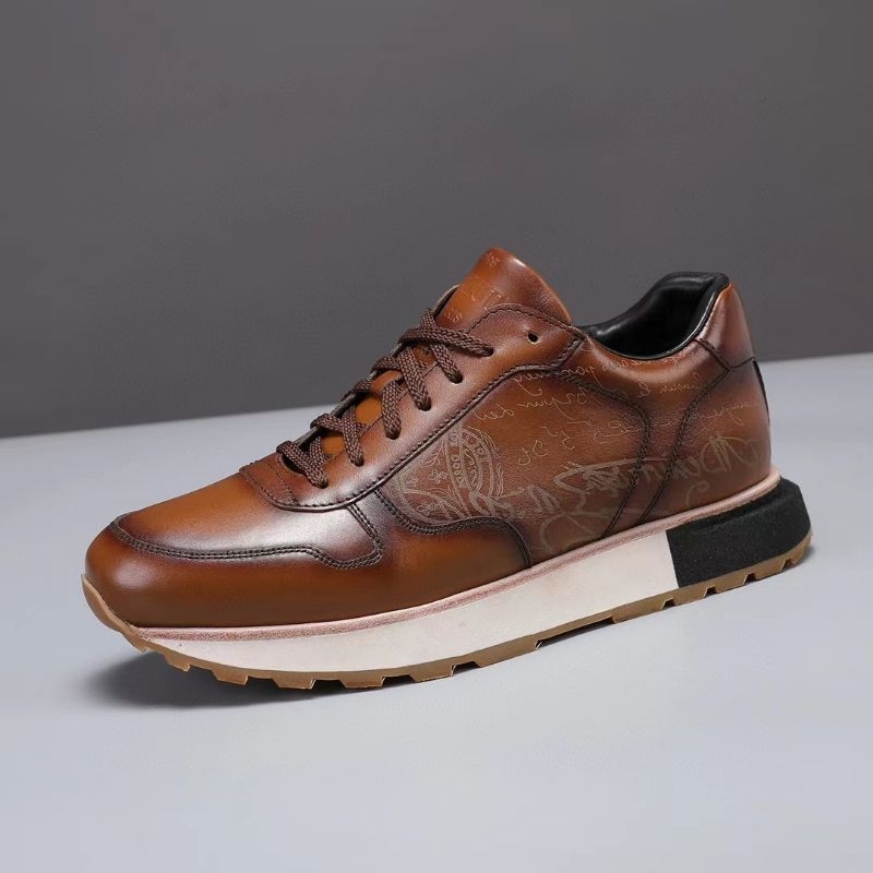 Sepatu pria sneaker berluti mirror quality shoes slip on casual kerja