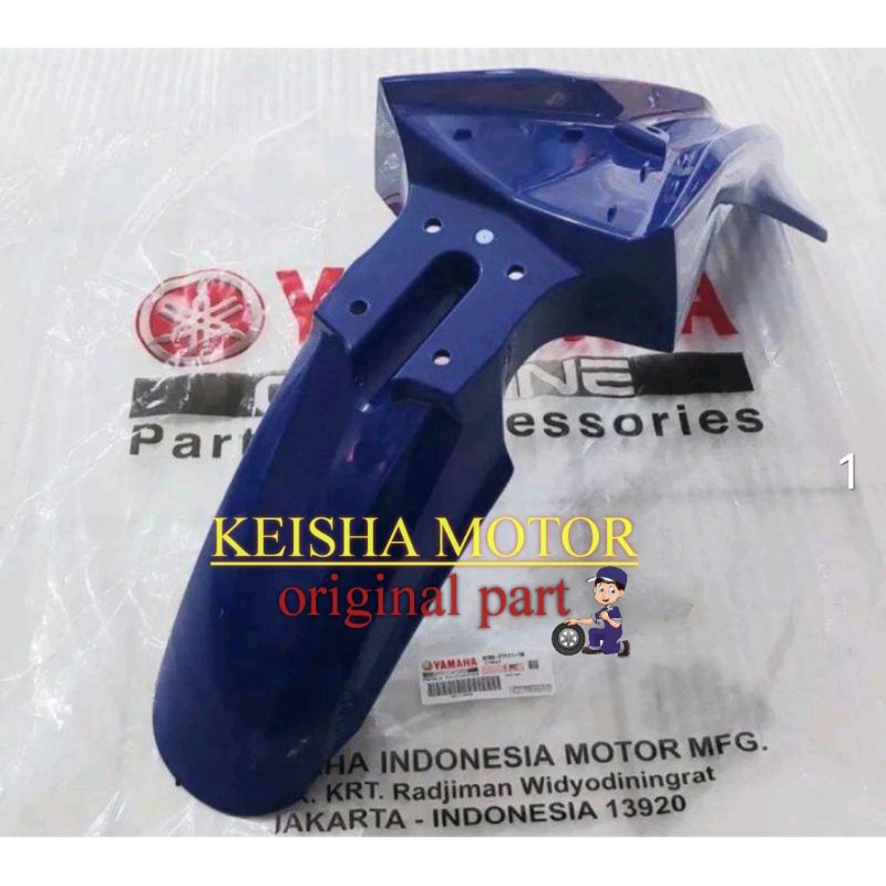 SPAKBOR DEPAN WR155 ORIGINAL YGP BIRU