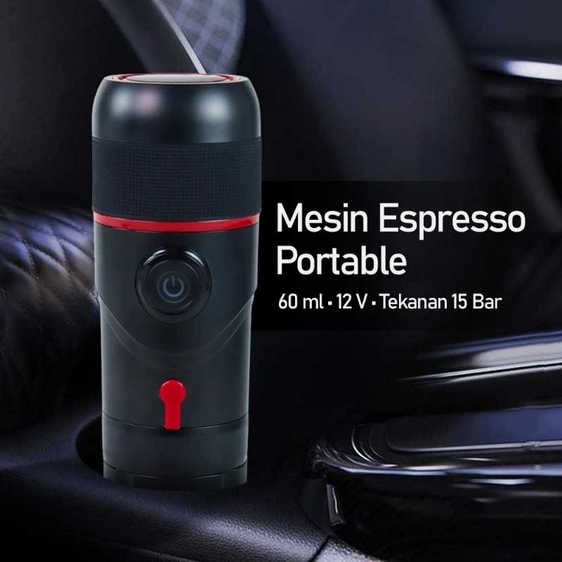 HiBREW Mesin Espresso Portable Nanopresso Electric Handheld 2 in 1 - ACM009