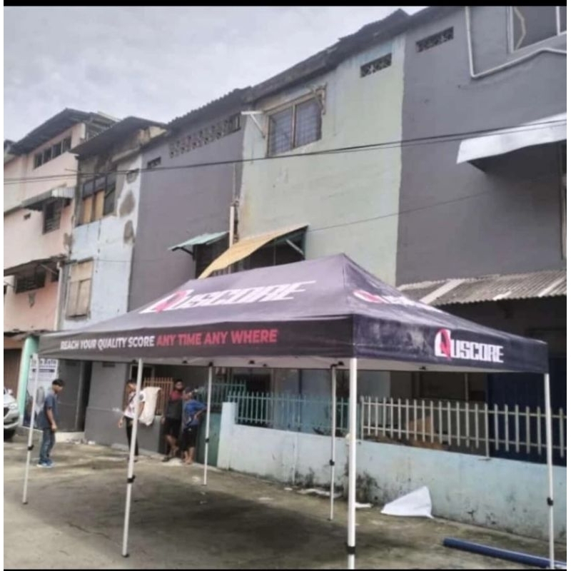 Tenda 3x6 premium printing bahan flexy Korea 410 gsm