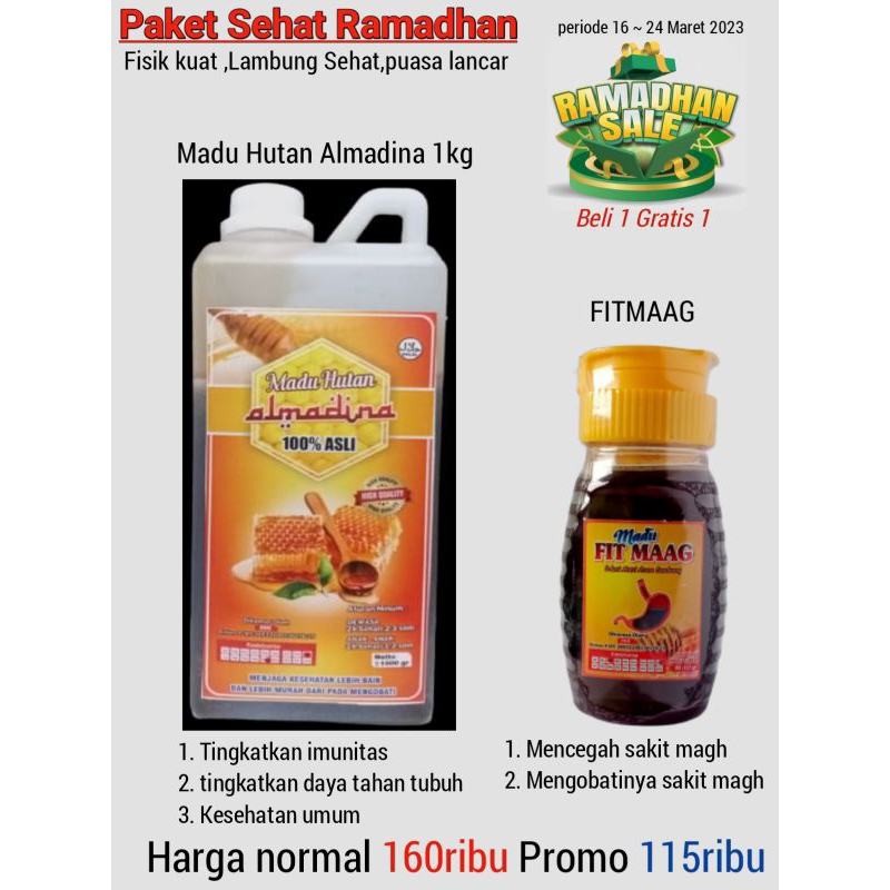 

Paket promo ramadan sehat fisik sehat lambung agar sakit magh mu ga kumat