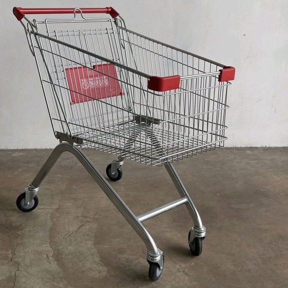 Troli Belanja Supermarket Troli Minimarket Troli 100 Liter Troli Belanja Shopping Trolley Troli Toko