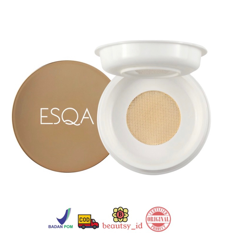 ESQA Flawless Micro Setting Powder Original BPOM COD Halal - Translucent Vanilla Custard Caramel