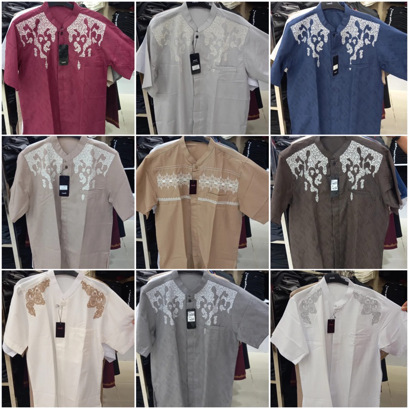 Baju Koko Pria lengan pendek Brand Lawell original (S-XL)
