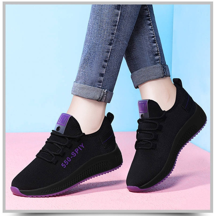 Chubby Glory SH2225 Sepatu sekolah anak unisex SD SMP SMA Sepatu full hitam perempuan size 40