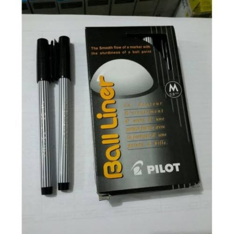 

[BOX ISI 12] PULPEN BALL LINER PILOT 0.8 MM / SIGNATURE PEN / SIGN PEN / PULPEN TANDA TANGAN