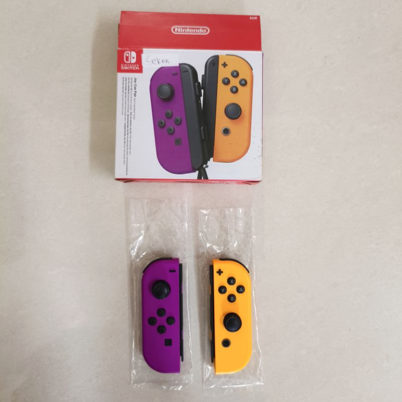 Joycon Joy Con Nintendo Switch L R Purple Orange Ungu Oranye Original Preloved