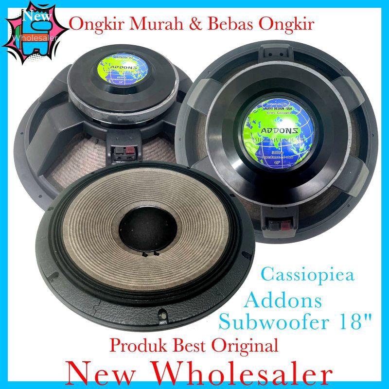 speaker 18 inch subwoofer component addons cassiopiea 3000 watt