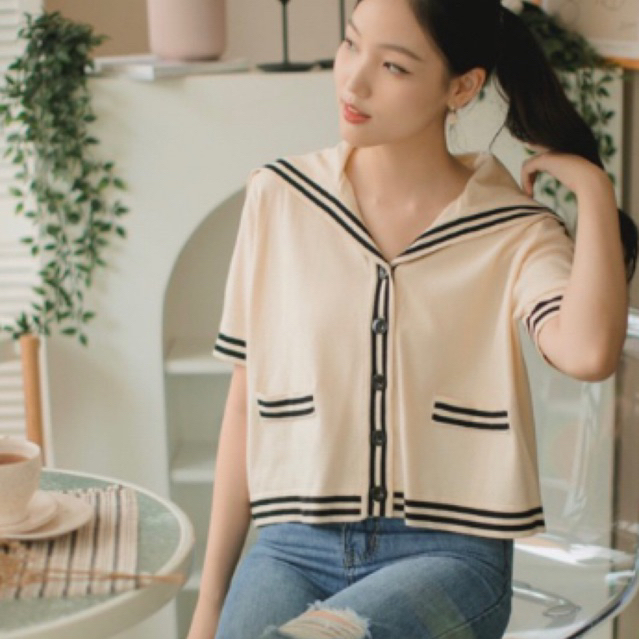 Bebeplum Harajuku Sailor Top in MOCHI