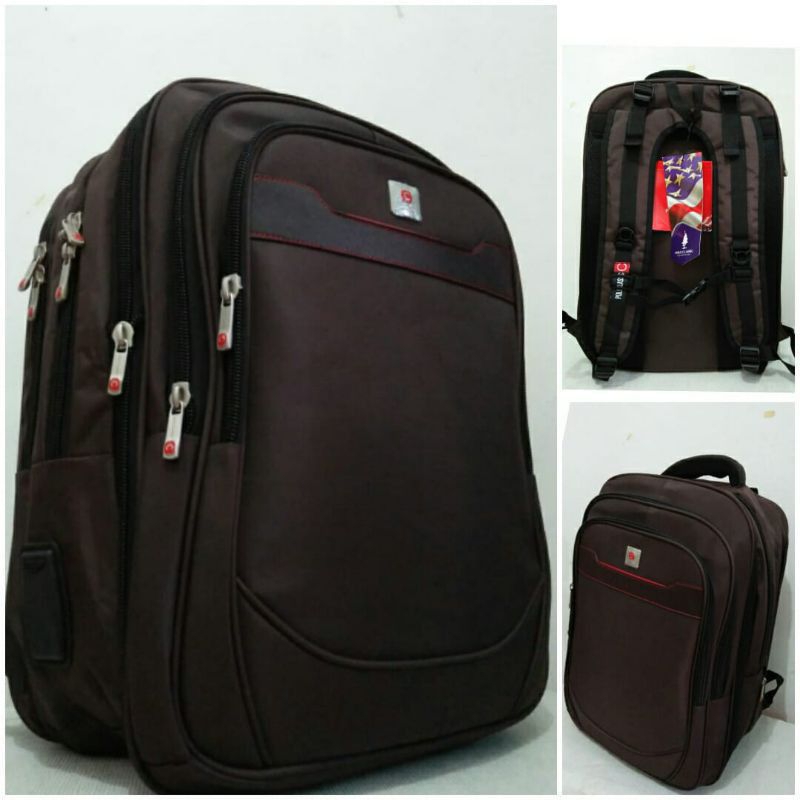 Tas ransel polo classic ukuran jumbo  tas kerja , kuliah Original