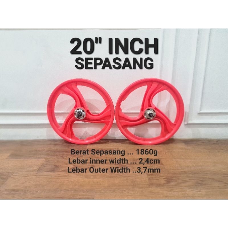 VELG BMX 20 INCH RODA SEPEDA 20 INCH BMX OLD SCHOOL VELG 20INCH BMX MODEL PALANG RACING BINTANG RODA WHEELSET SEPEDA BMX MINI MINION