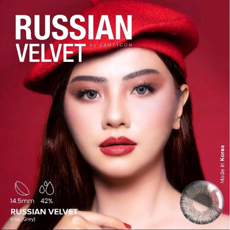 [GRATIS TEMPAT SOFTLENS][BISA COD] SOFTLENS X2 RUSSIAN VELVET 14.5MM