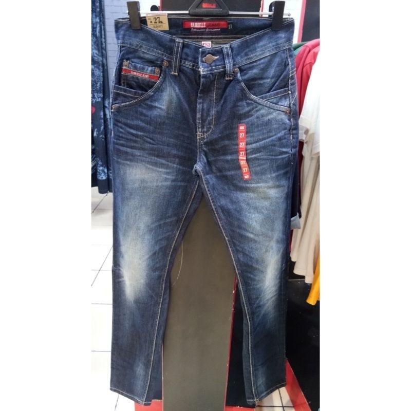 Gabrielle jeans original mens BBRD042V112227 celana panjang jeans pria slim fit with 5 pocket